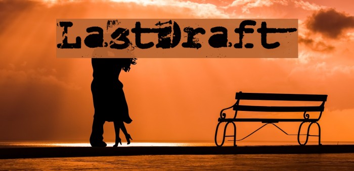 LastDraft Font examples