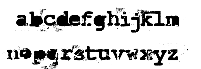 LastDraft Font LOWERCASE
