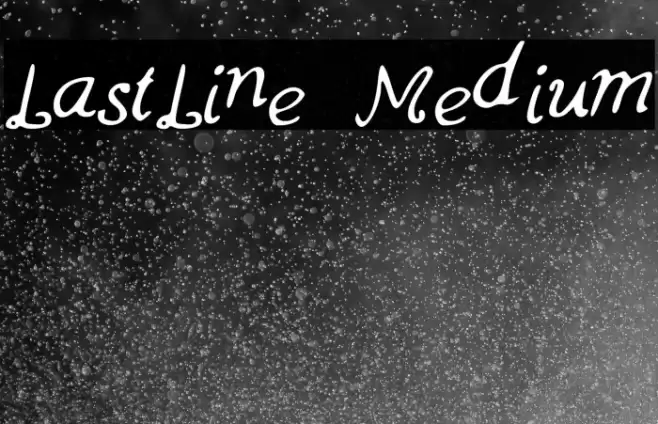LastLine Medium Font examples