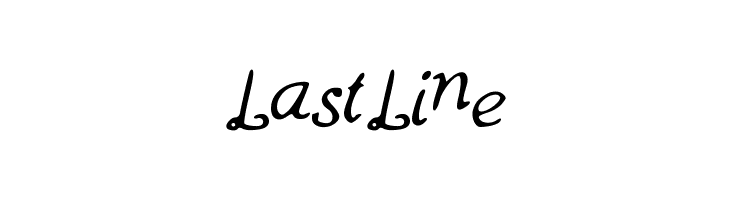 LastLine  font caratteri gratis