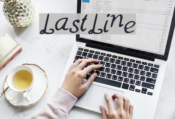 LastLine Font examples
