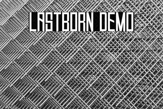 Lastborn Demo Font examples