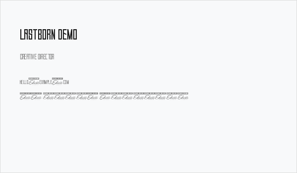 Lastborn Demo Business Card