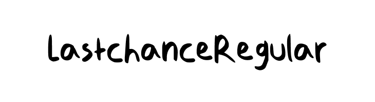 Lastchance Regular  Frei Schriftart Herunterladen