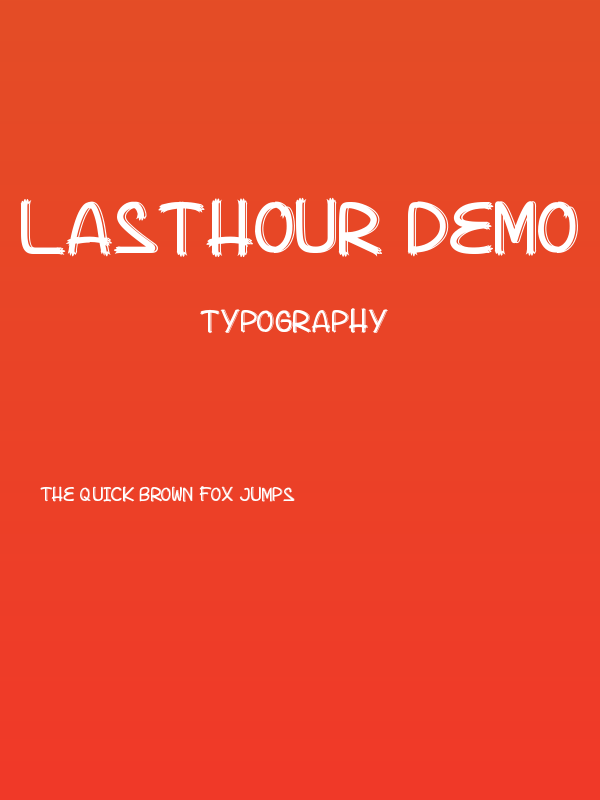 Lasthour Demo Shadow Poster