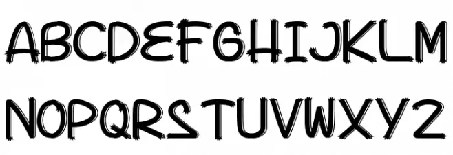 Lasthour Demo Shadow Font LOWERCASE