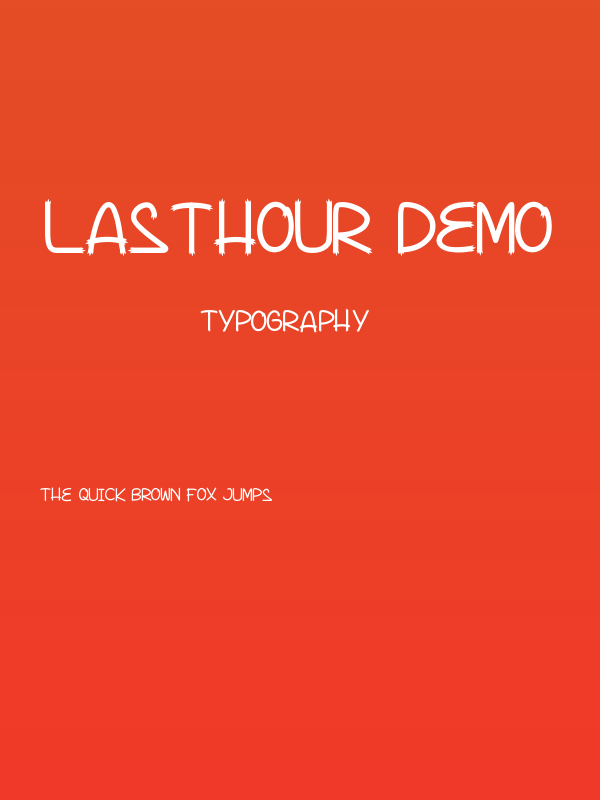 Lasthour Demo Poster
