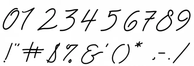 Lasthrue Demo Font OTHER CHARS