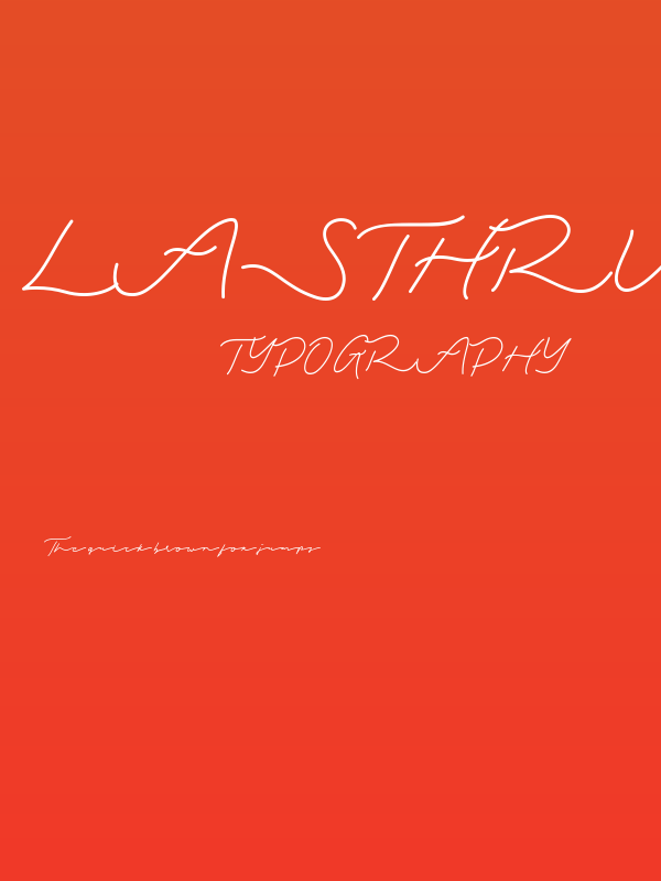 Lasthrue Demo Poster