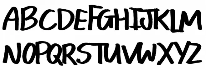 Lasting Ghouls フォント 大文字