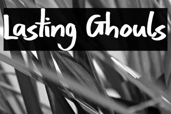 Lasting Ghouls फ़ॉन्ट examples