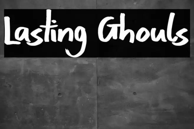 Lasting Ghouls फ़ॉन्ट examples