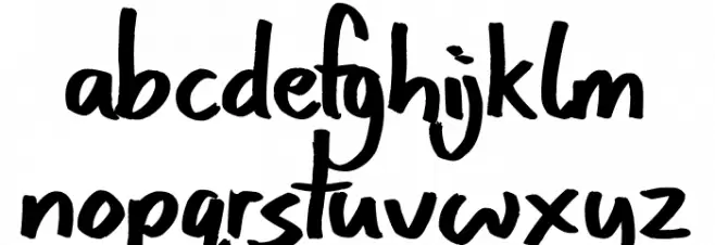 Lasting Ghouls フォント 小文字