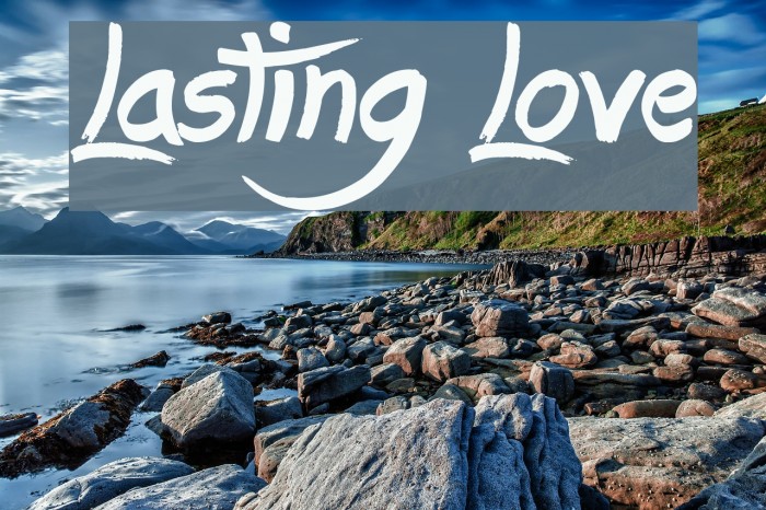 Lasting Love Font examples
