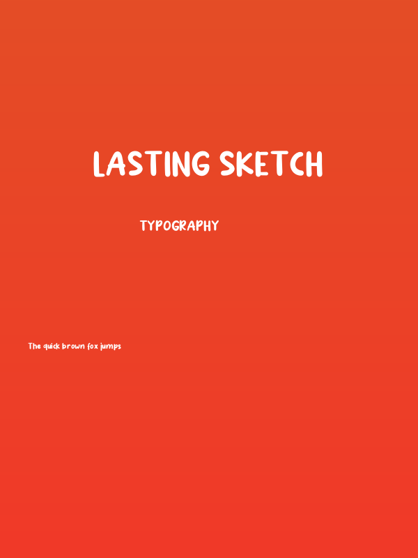 Lasting Sketch Poster