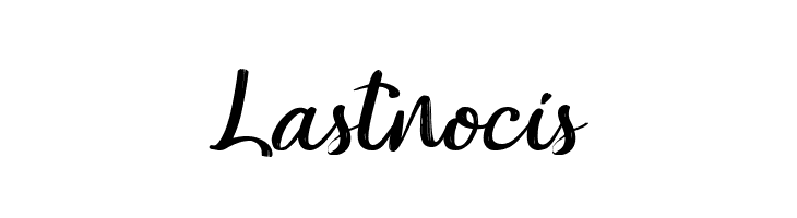 Lastnocis  Frei Schriftart Herunterladen
