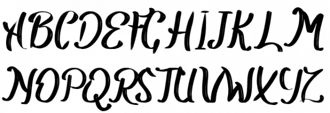 Lastnocis Font UPPERCASE