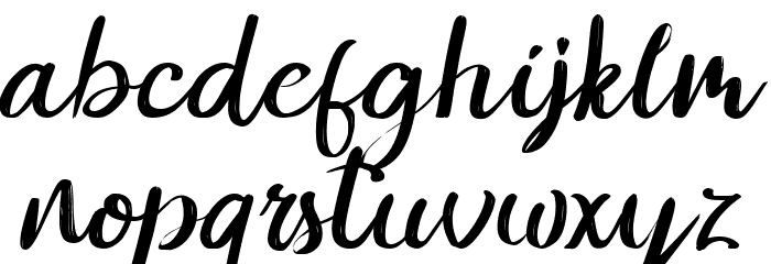 Lastnocis Font LOWERCASE