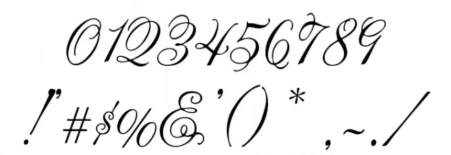 Lastochka Шрифта ДРУГИЕ символов