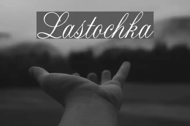 Lastochka Шрифта examples