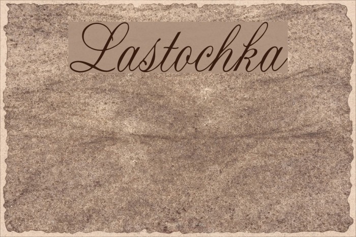 Lastochka Font examples