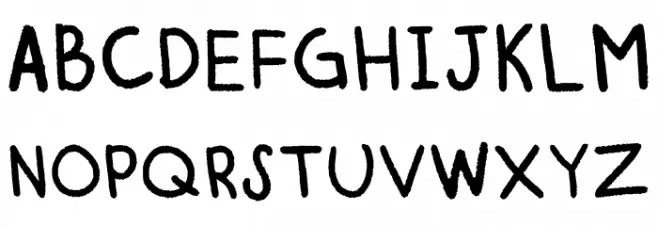 Lasttosleep Regular Font Litere mari