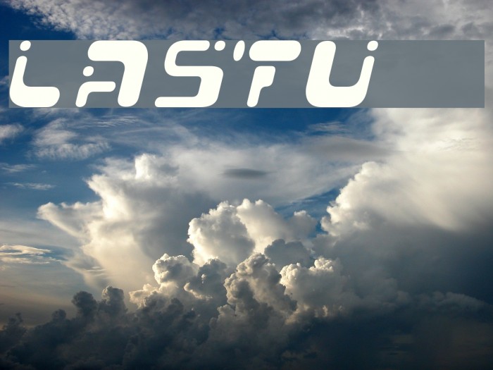 Lastu # 1 Font examples