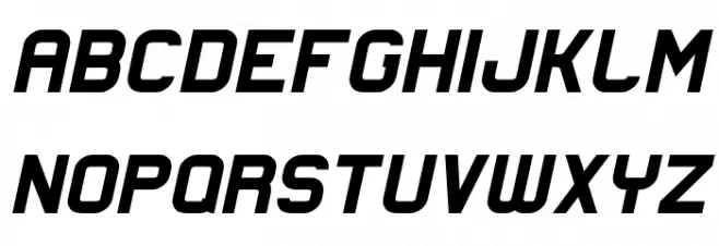 Lastwaerk black Oblique フォント 大文字