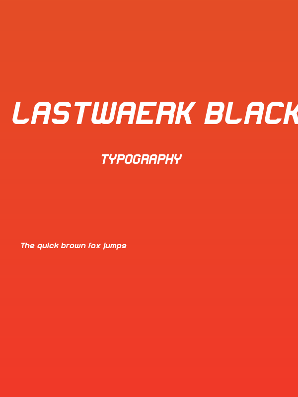 Lastwaerk black Oblique Poster