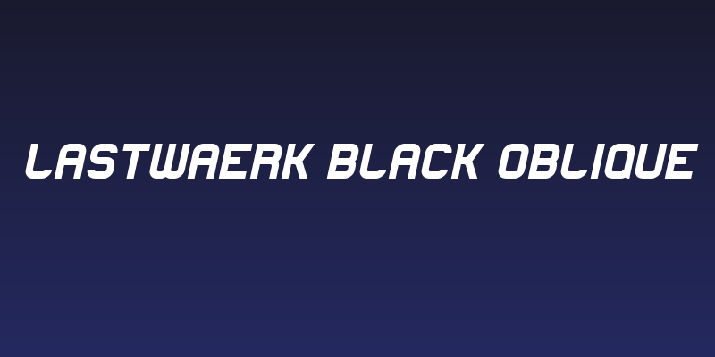 Lastwaerk black Oblique Social Header