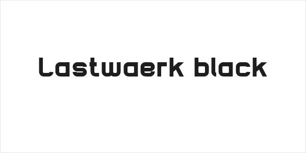Lastwaerk black Logo