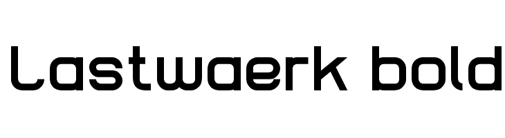Lastwaerk bold  font caratteri gratis