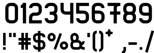 Lastwaerk bold Font OTHER CHARS