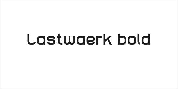 Lastwaerk bold Logo