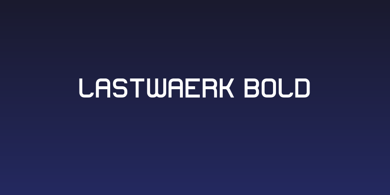 Lastwaerk bold Social Header