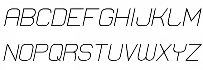 Lastwaerk light Oblique Шрифта ВЕРХНИЙ