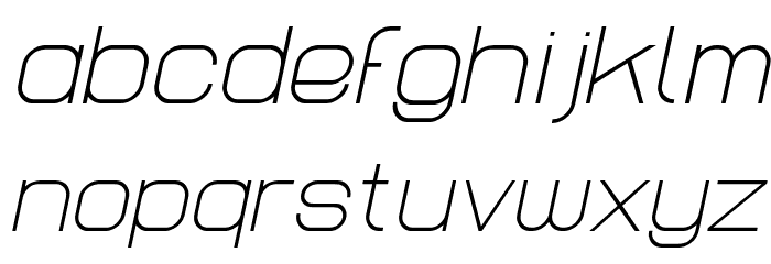 Lastwaerk light Oblique Font LOWERCASE