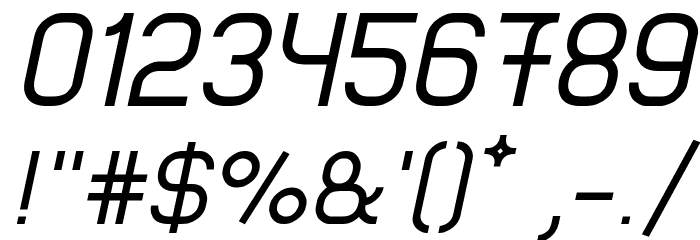 Lastwaerk regular Oblique Font OTHER CHARS