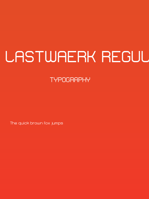 Lastwaerk regular Poster