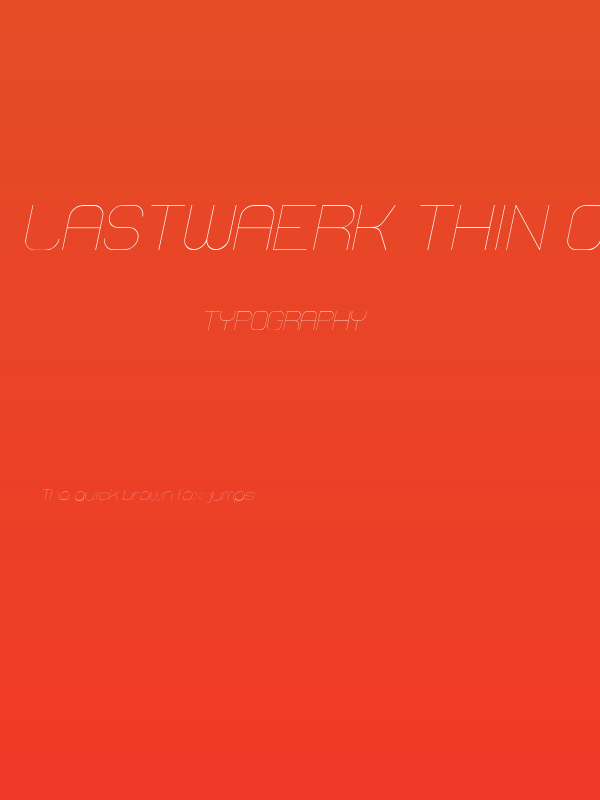 Lastwaerk thin Oblique Poster