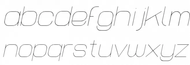 Lastwaerk thin Oblique Шрифта строчной