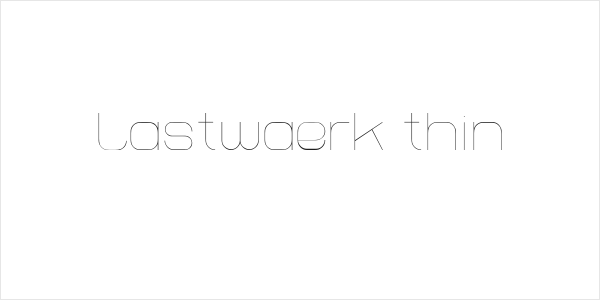 Lastwaerk thin Logo