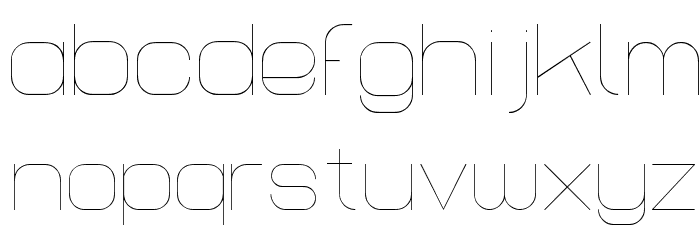 Lastwaerk thin Font LOWERCASE