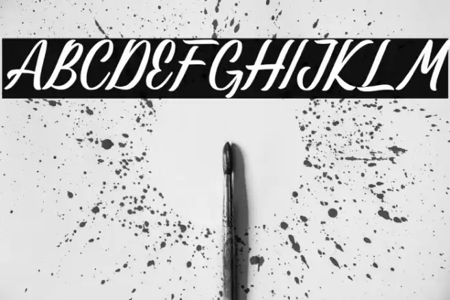 Lastwinter Font examples