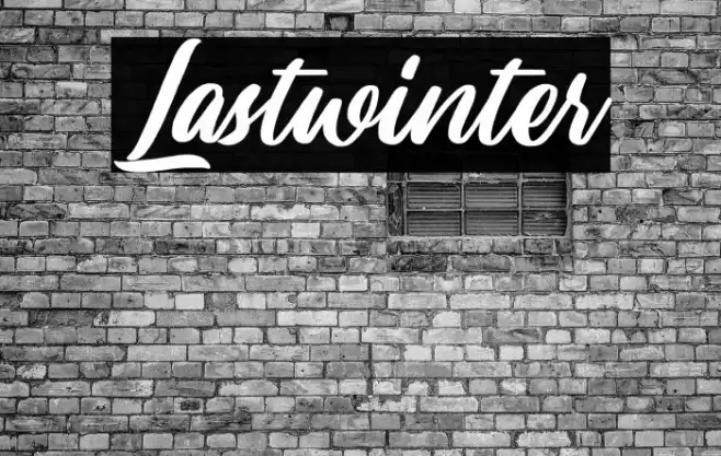 Lastwinter Font examples