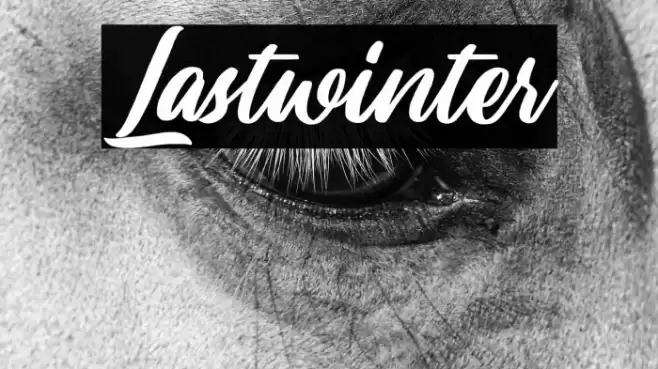 Lastwinter Font examples