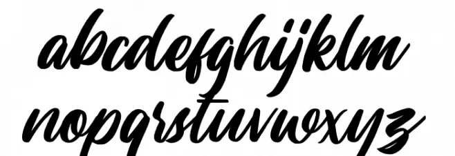 Lastwinter Font LOWERCASE