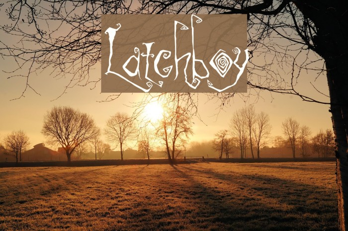 Latchboy Font examples