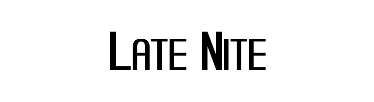 Late Nite Font