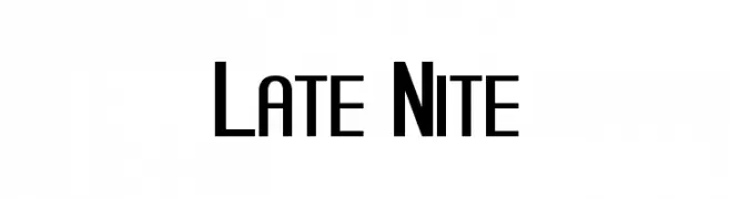 Late Nite  Frei Schriftart Herunterladen